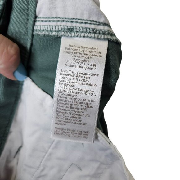J. Crew High-Rise Girlfriend Chino Pants Size 6P Green Sping 2024 Trouser Work - Picture 4 of 12